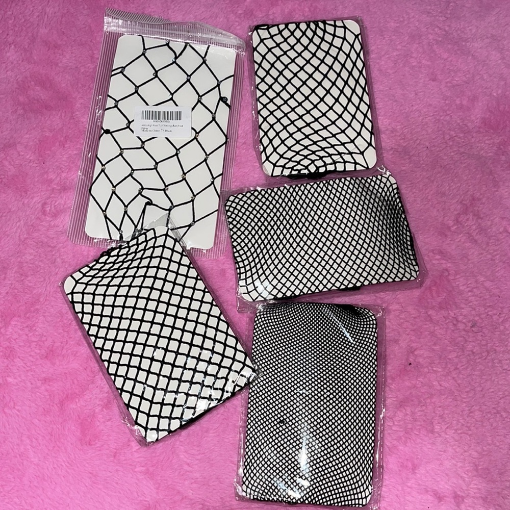 Assorted fishnet stockings